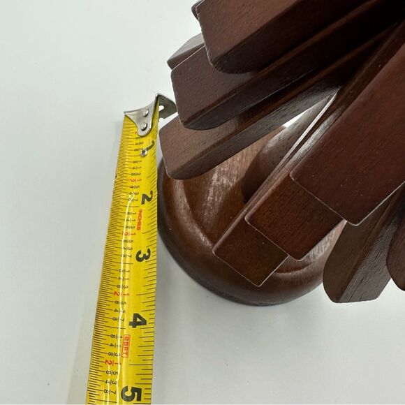 New Wooden Trivets Insulation Pad Tree Shape Set Coasters Holiday Christmas - Picture 10 of 11